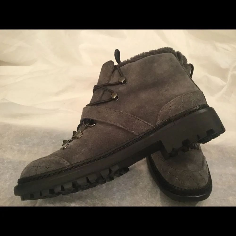 Marc Fisher 'Caylyn' Lace-Up Boot Gray Suede